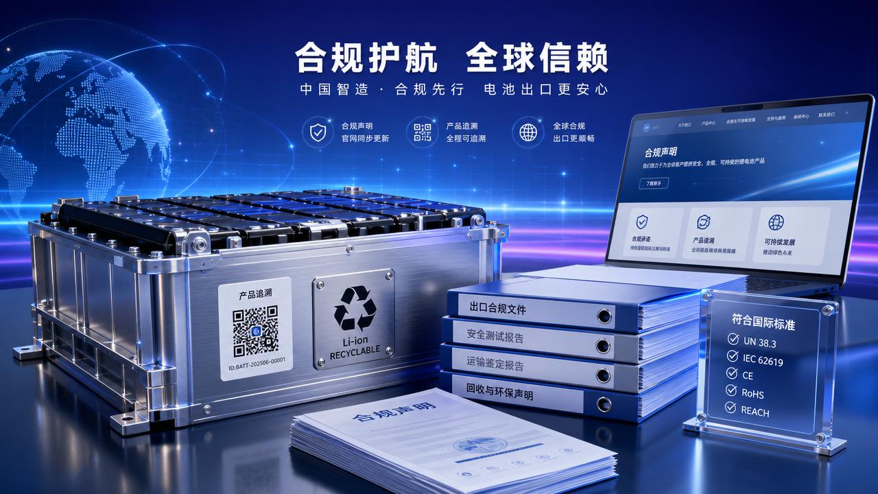 La aplicación de la nueva normativa de la UE sobre baterías exige que las empresas exportadoras chinas actualicen de forma coordinada sus declaraciones de conformidad en sus sitios web