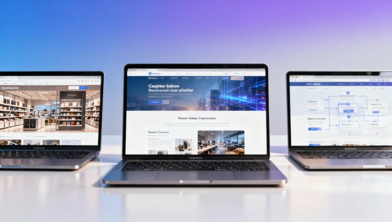 Comparación de plataformas de sitios web empresariales: ¿qué solución es más adecuada para un sitio web oficial, una tienda online o un sitio web de marketing?