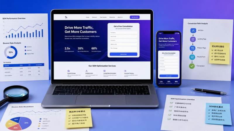 ¿Cómo optimizar una página de destino de SEM sin desperdiciar clics? Primero, resuelve la tasa de rebote y la ruta de conversión