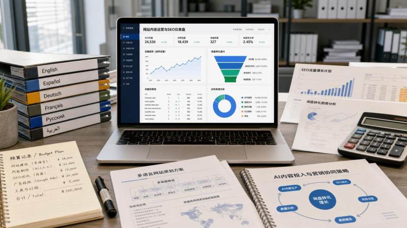 ¿Cuánta inversión en contenido generado por IA se necesita para aumentar las consultas? ¿Cómo se deben determinar la asignación presupuestaria y el período de observación?