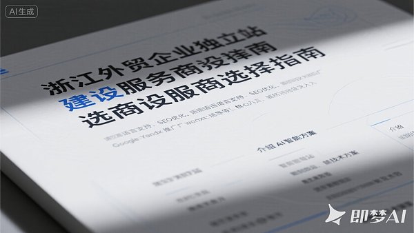 Unabhängige Website-Entwicklung in Zhejiang: Wie wählt man zuverlässige Anbieter?