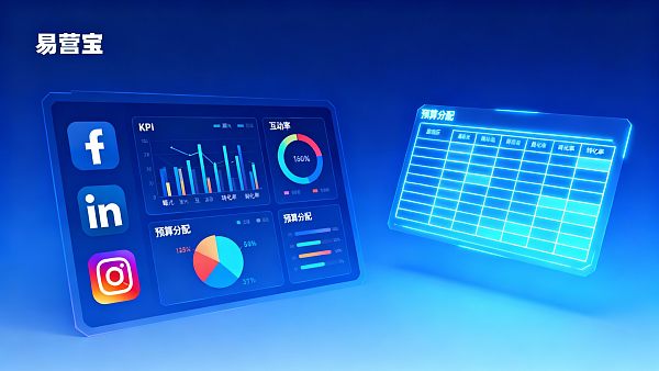 Vorlage für KPI-Einstellungen und Budgetzuweisung für den Betrieb von Social-Media-Plattformen im Ausland