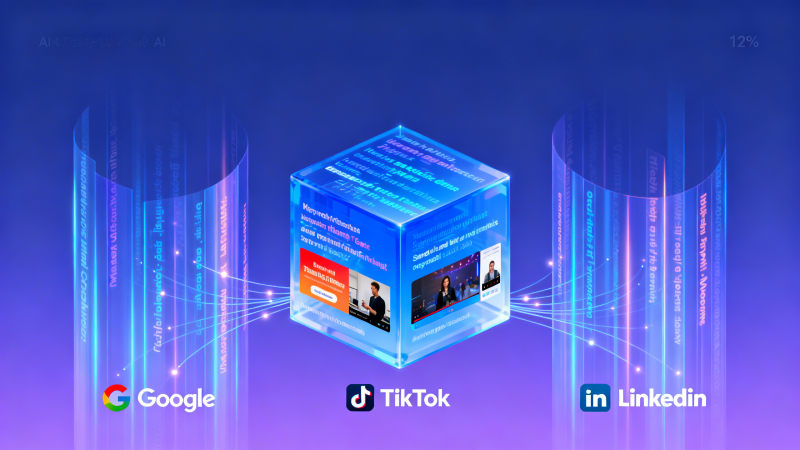 Wie richtet man einen Überseeverbreitungskanal ein? Die integrierte Anbindung von Google, TikTok und LinkedIn im AI-Website-System wurde getestet.