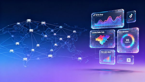 易营宝全球流量生态合作接入了哪些新兴渠道？2026已上线的TikTok Shop、Lazada Seller Hub、Mercado Libre API清单