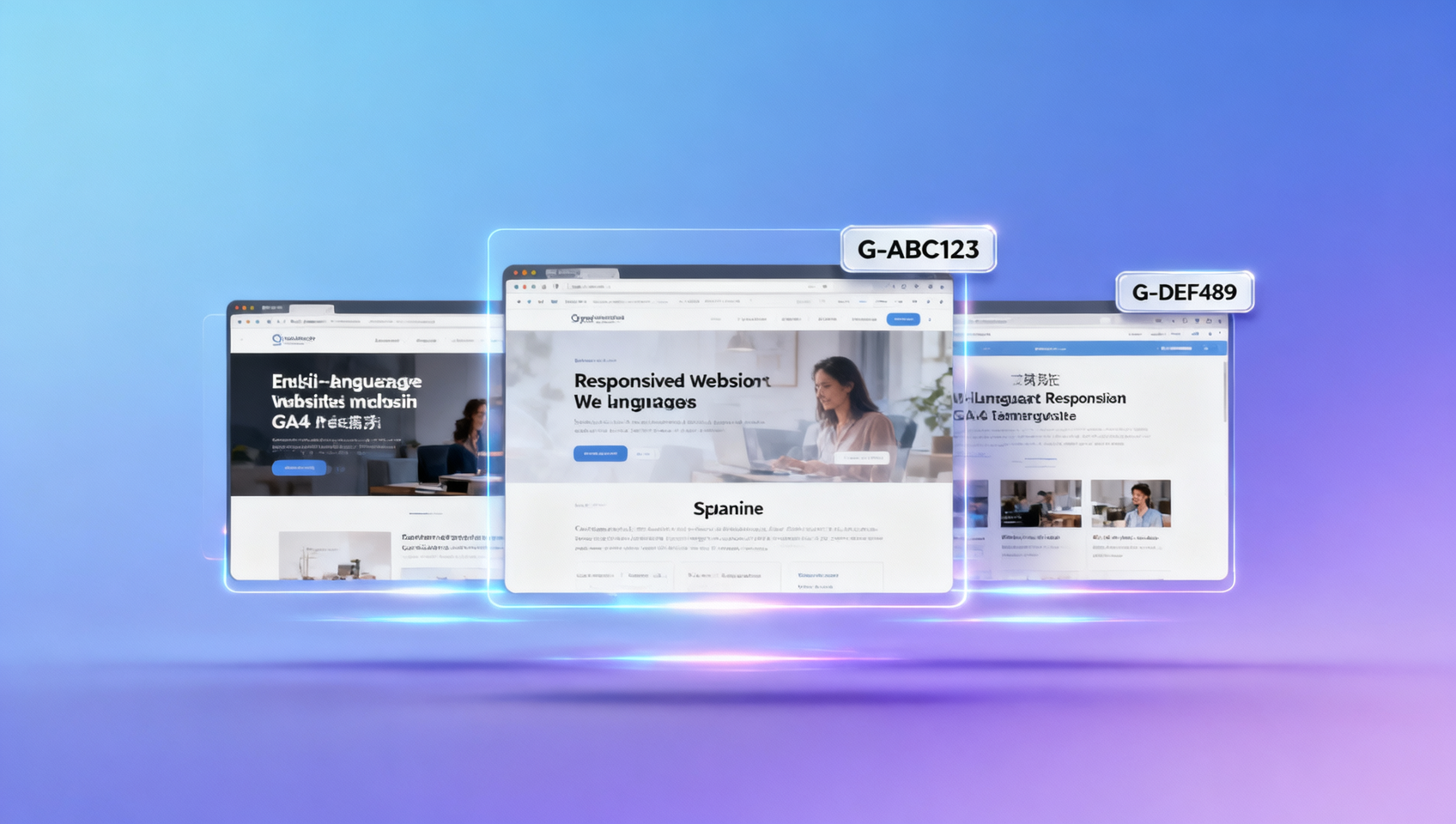 Globale Website-SaaS-Plattform mit Mehrsprachenunterstützung: Erlaubt die unabhängige Konfiguration von GA4 für verschiedene Sprachversionen, um Datenverunreinigungen durch die Vermischung von UA und GA4 zu vermeiden.