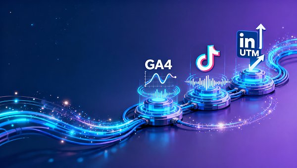 易营宝广告投放优化是否支持跨平台归因？GA4 + TikTok Pixel + LinkedIn UTM打通方案