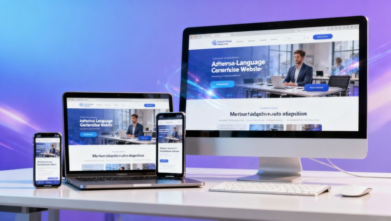 Lässt sich eine mehrsprachige Website für den Außenhandel an verschiedene Geräte anpassen?