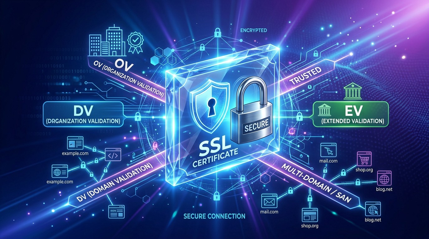 Wie wählt man beim Kauf eines SSL-Zertifikats den passenden Typ aus?