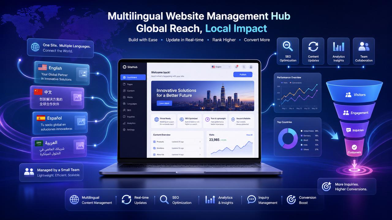 Eignet sich eine mehrsprachige Außenhandels-Website für kleine Teams