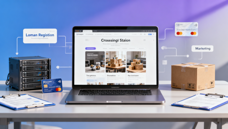 Welche Schritte umfasst der Aufbau einer eigenständigen Website für den grenzüberschreitenden Handel? Ausführliche Erklärung vom Domainnamen bis zum Zahlungsstart