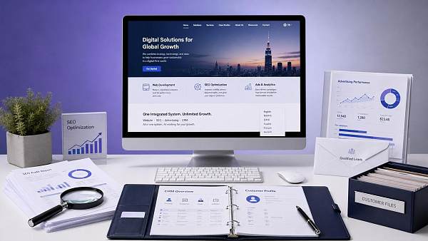 外贸网站解决方案包含哪些模块?建站、SEO、广告与CRM如何打通 外贸网站解决方案包含哪些模块?建站、SEO、广告与CRM如何打通