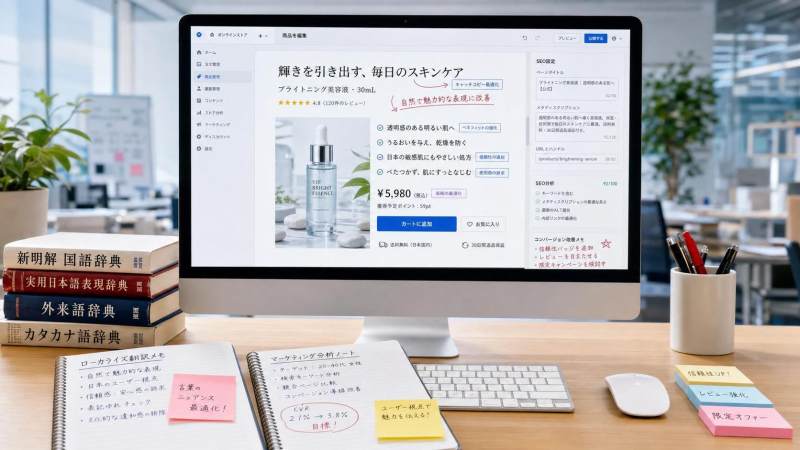 Übersetzung eigenständiger Websites für Japan darf sich nicht nur auf wörtliche Übersetzung stützen: Analyse von Produktseiten, lokalen Formulierungen und Conversion-Unterschieden