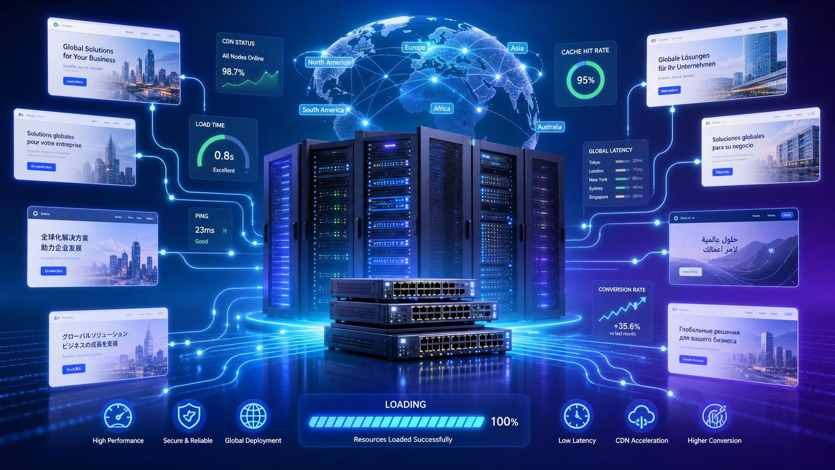 Wie lässt sich feststellen, ob die Latenz bei globalen Serverbereitstellungen innerhalb akzeptabler Grenzen liegt?
