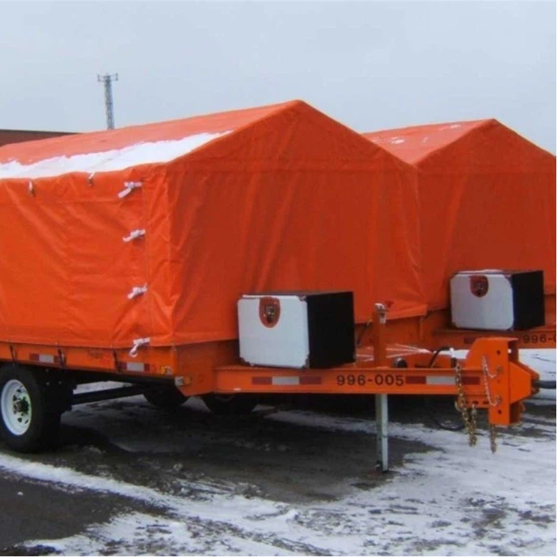 厢式帆布防水拖车罩