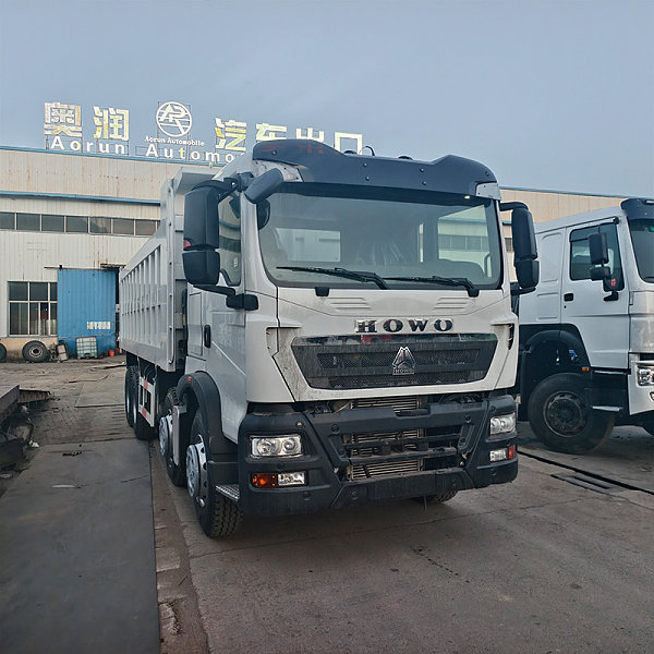 HOWO TX 8x4 benne basculante blanche image principale 2