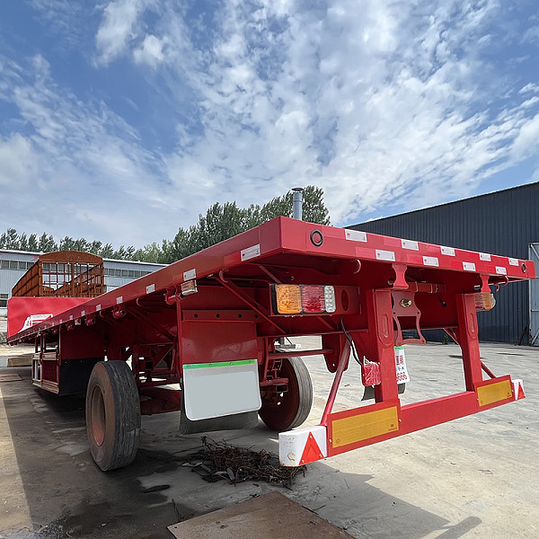 Semirreboque de caixa aberta vermelho (11)