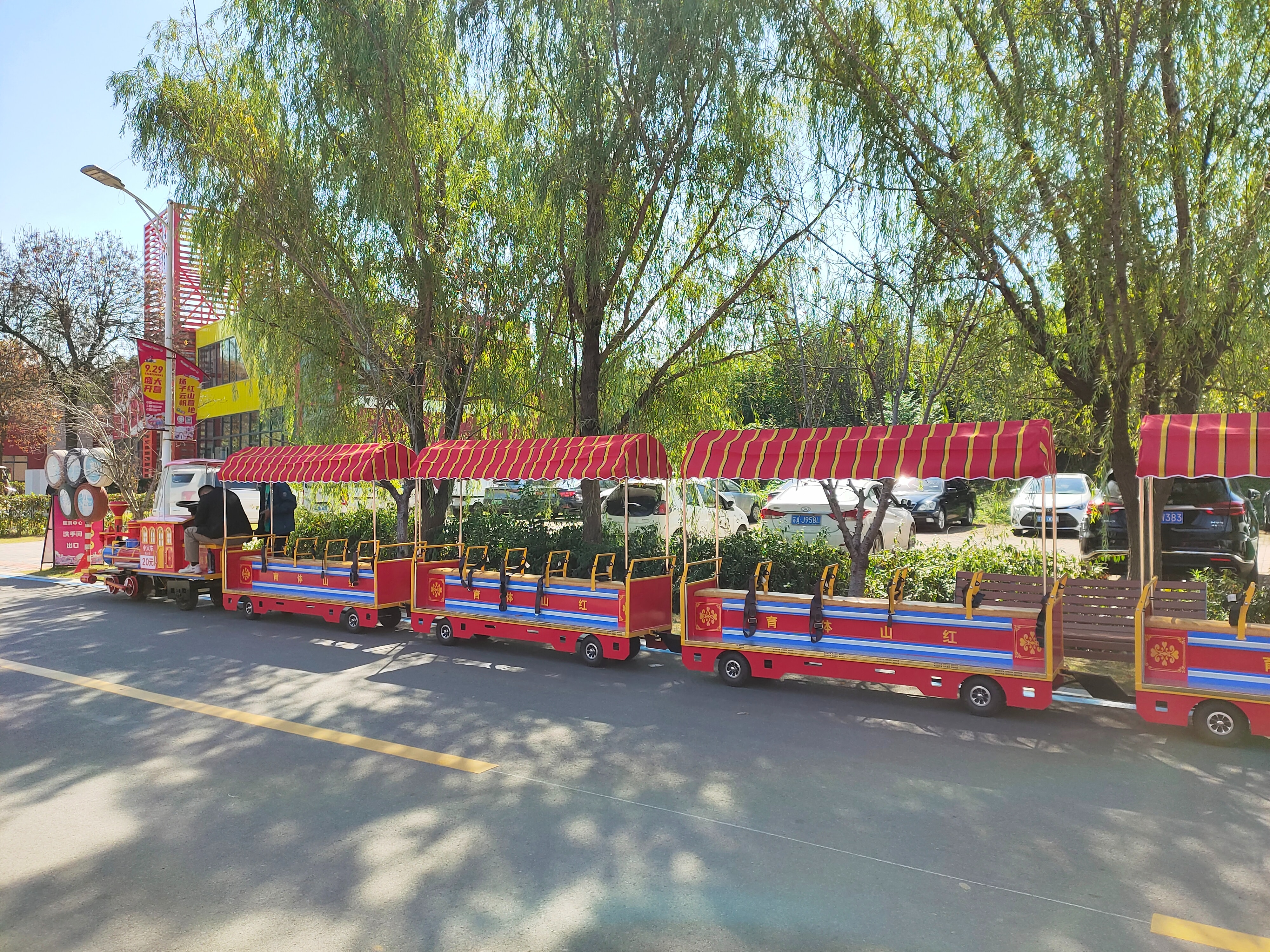 20座骑跨式网红无轨小火车