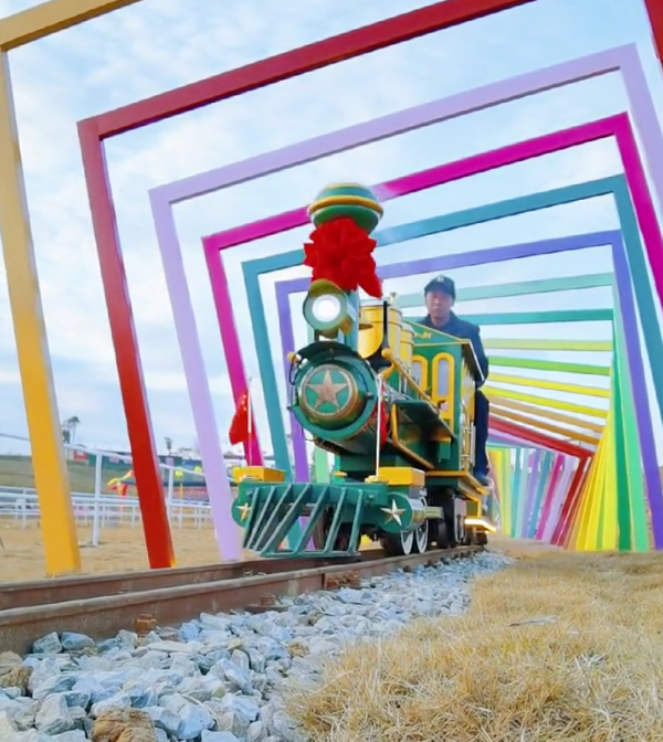 HYC-20座轨道观光火车(骑跨式) HYC-20座轨道观光火车(骑跨式)