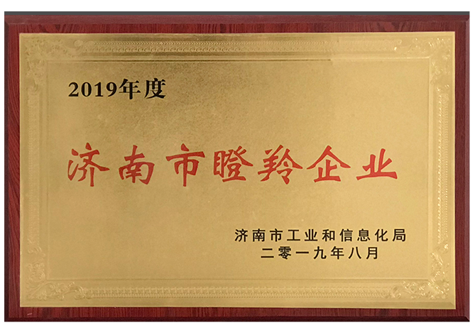 山东百拓被评为济南市瞪羚企业