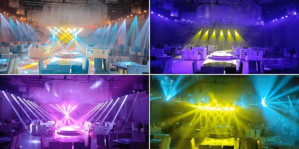 Create elegant and vibrant event atmospheres with dynamic beam lighting.