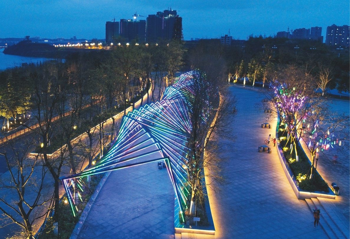 Enhance ambiance and safety in plazas, parks, and urban environments.