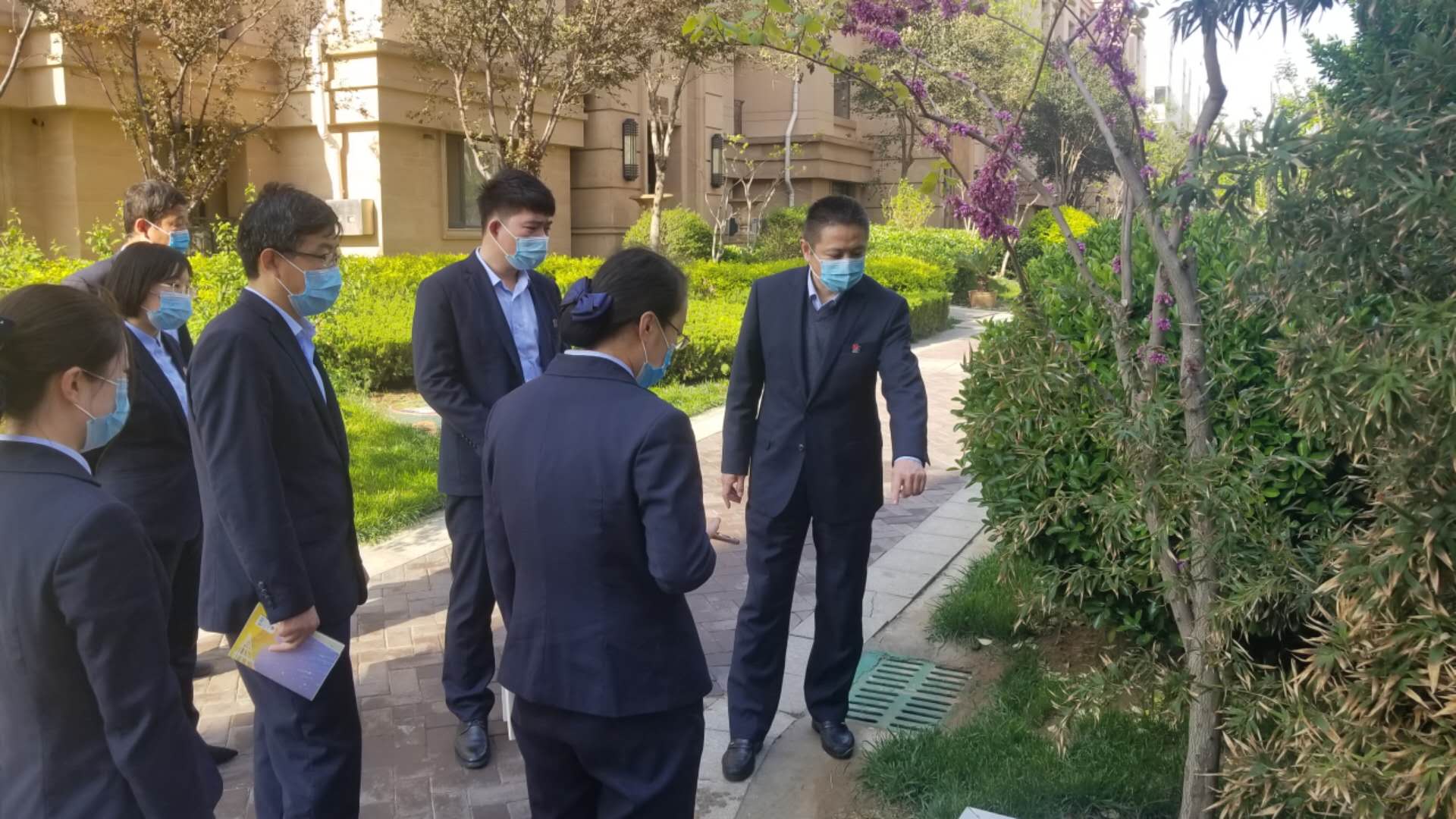 长江物业总经理蔡少武到标准化试点项目检查督导工作