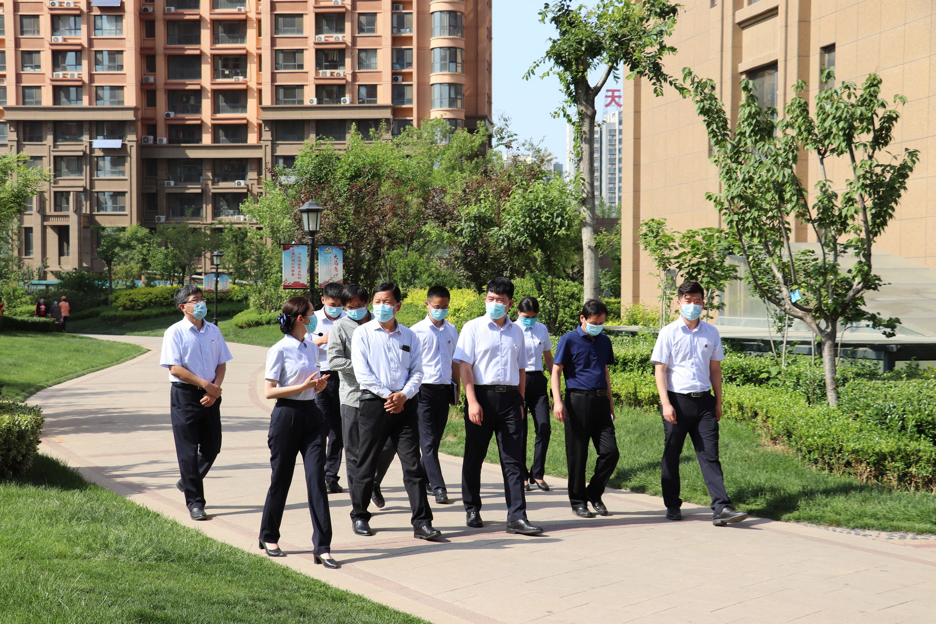 齐河发改局祁超一行到长江物业参观考察