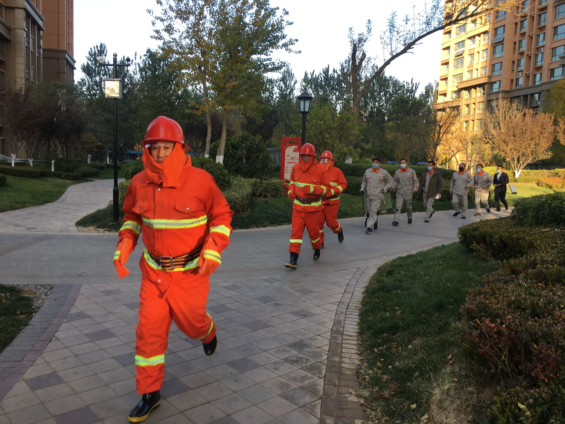 “消防日”,香港城物业开展消防演练