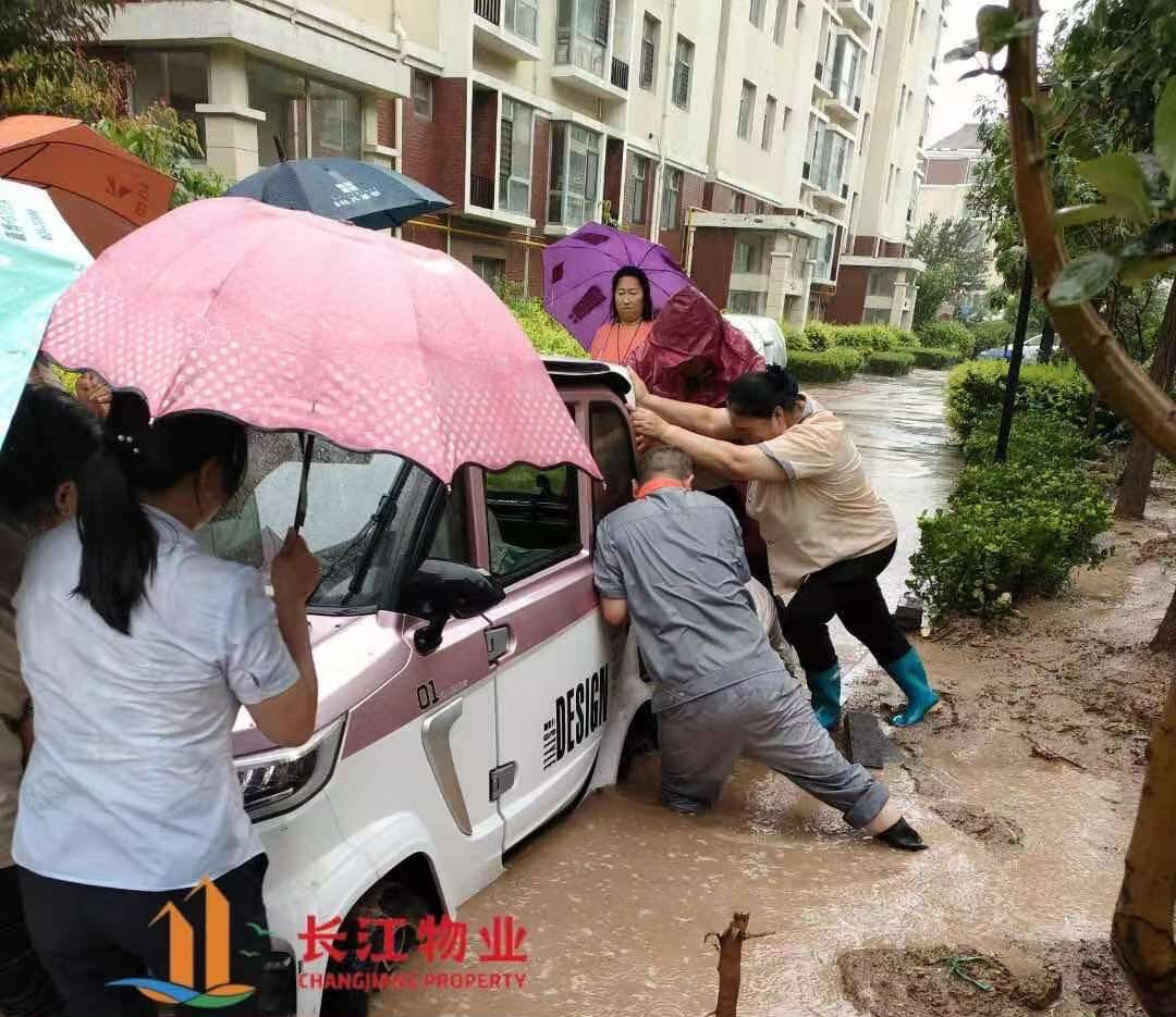 迎风直上  逆水而行 ——长江物业迎战“烟花”为业主撑起“保护伞”