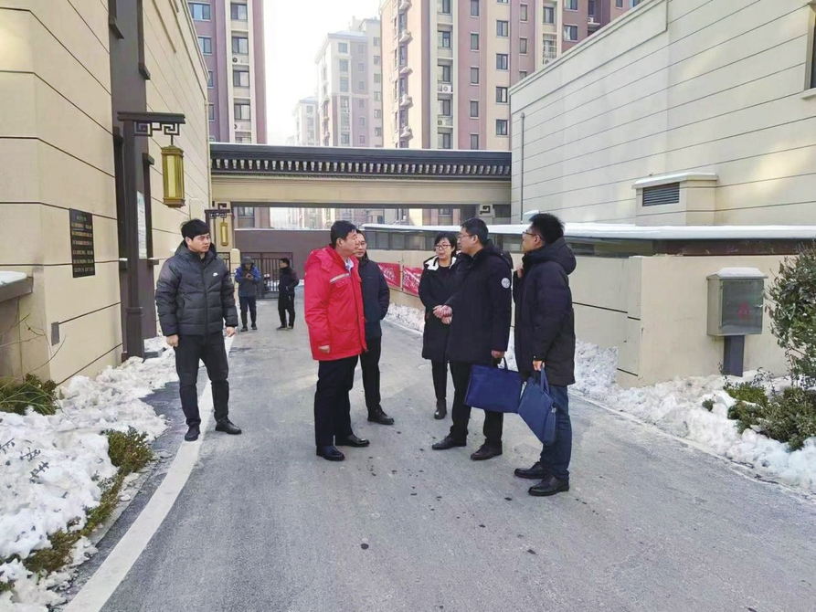 夏津德达壹号院： 迎接市县住建部门检查
