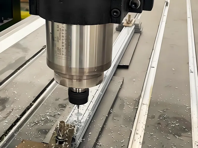 某雕刻机出口企业PVC硬板夹具台面