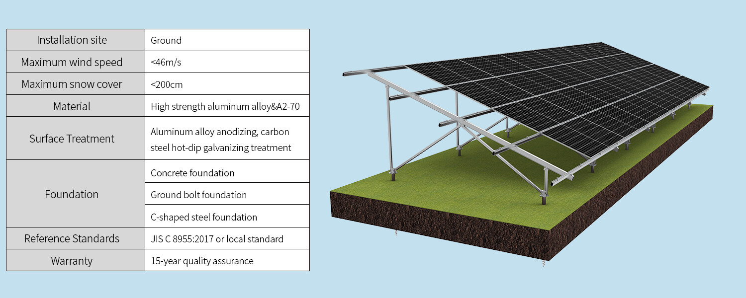 지면 알루미늄 합금 이중 지주 나사 지주 4×7 가로 22