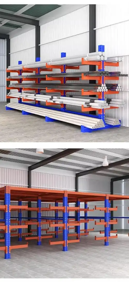 湖南长沙锐和货架厂悬臂式货架-工业级悬臂式货架，搭配阁楼管材更到位，有序不贵。