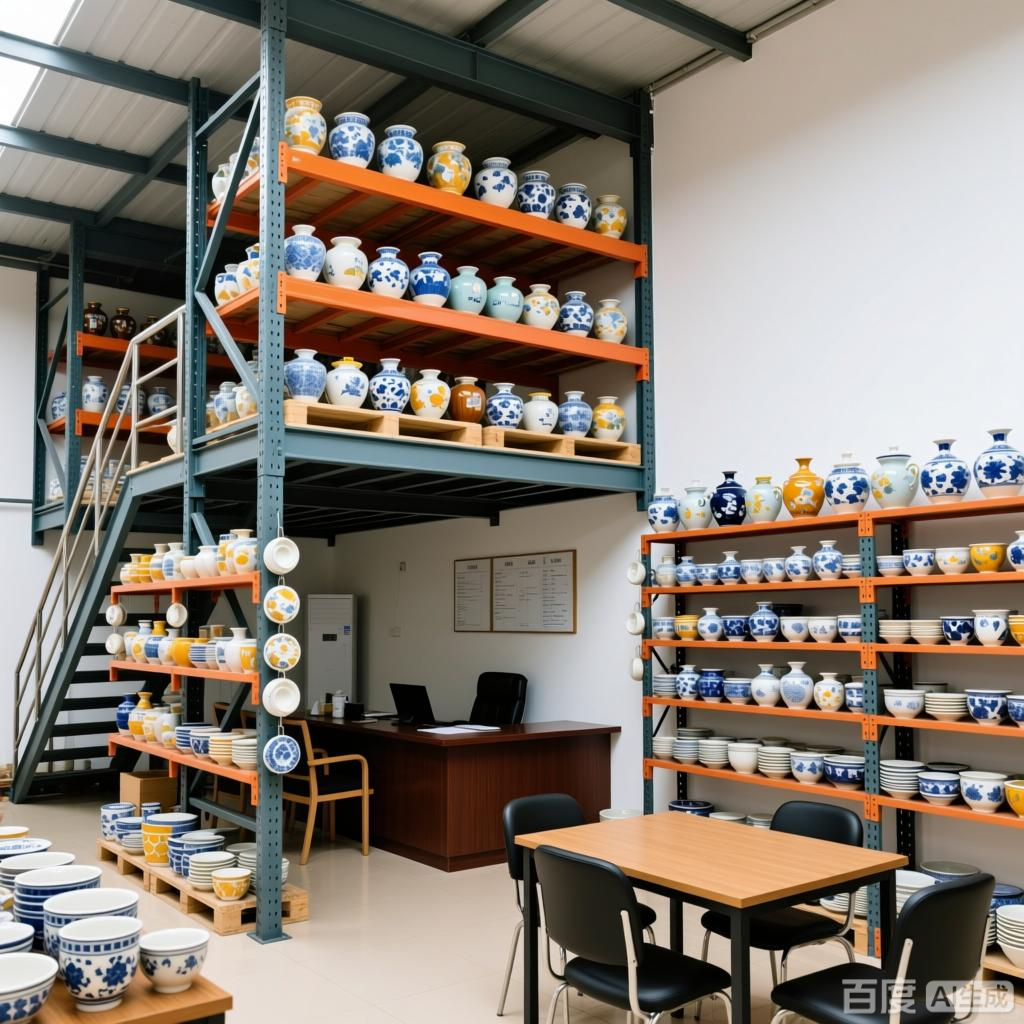 钢结构货架混合平台-