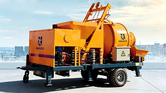 Concrete-Mixer-Pump-with-Twin-Shaft-Mixer