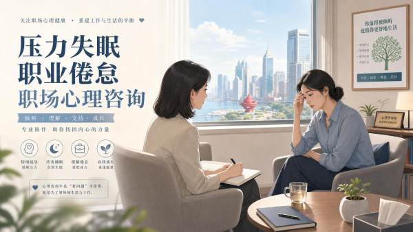 青岛职场心理咨询适合哪些困扰?压力失眠与职业倦怠如何应对 青岛职场心理咨询适合哪些困扰?压力失眠与职业倦怠如何应对