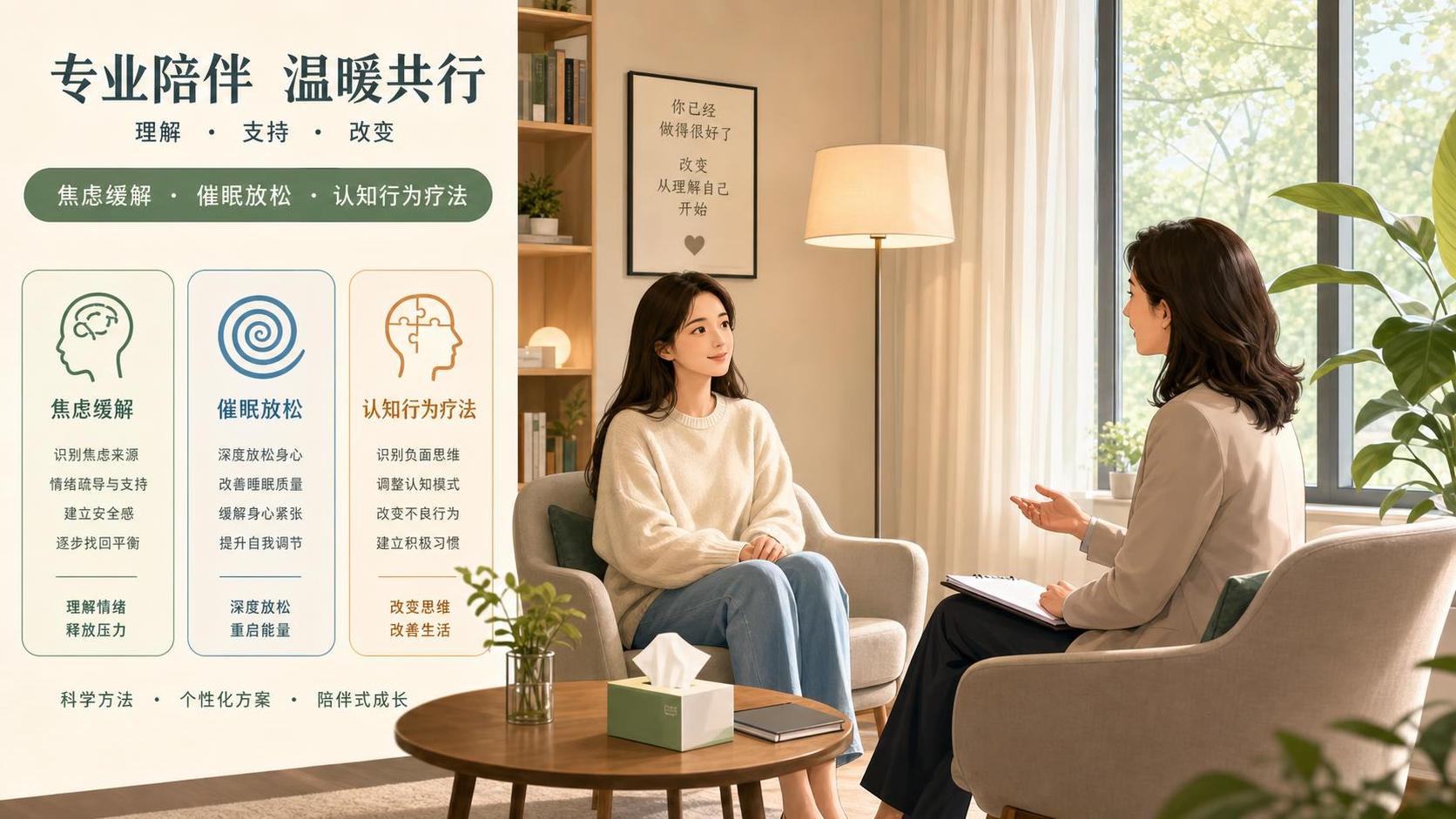 缓解焦虑时，催眠暗示和认知行为疗法怎么选