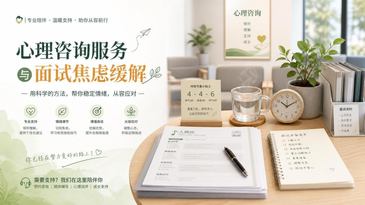 社恐面试前怎么缓解紧张 社恐面试前怎么缓解紧张