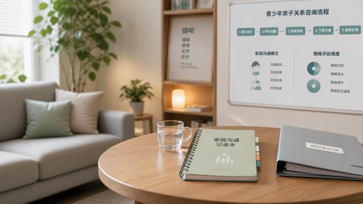 青春期亲子关系紧张时，咨询流程通常是怎么安排的