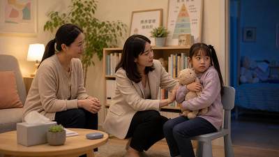 孩子怕黑怕独处，青岛恐惧心理咨询机构怎么介入