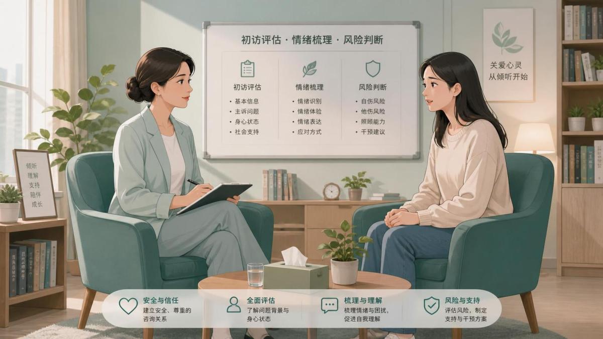 青岛初访评估心理咨询包含什么？一次评估能判断哪些真实问题