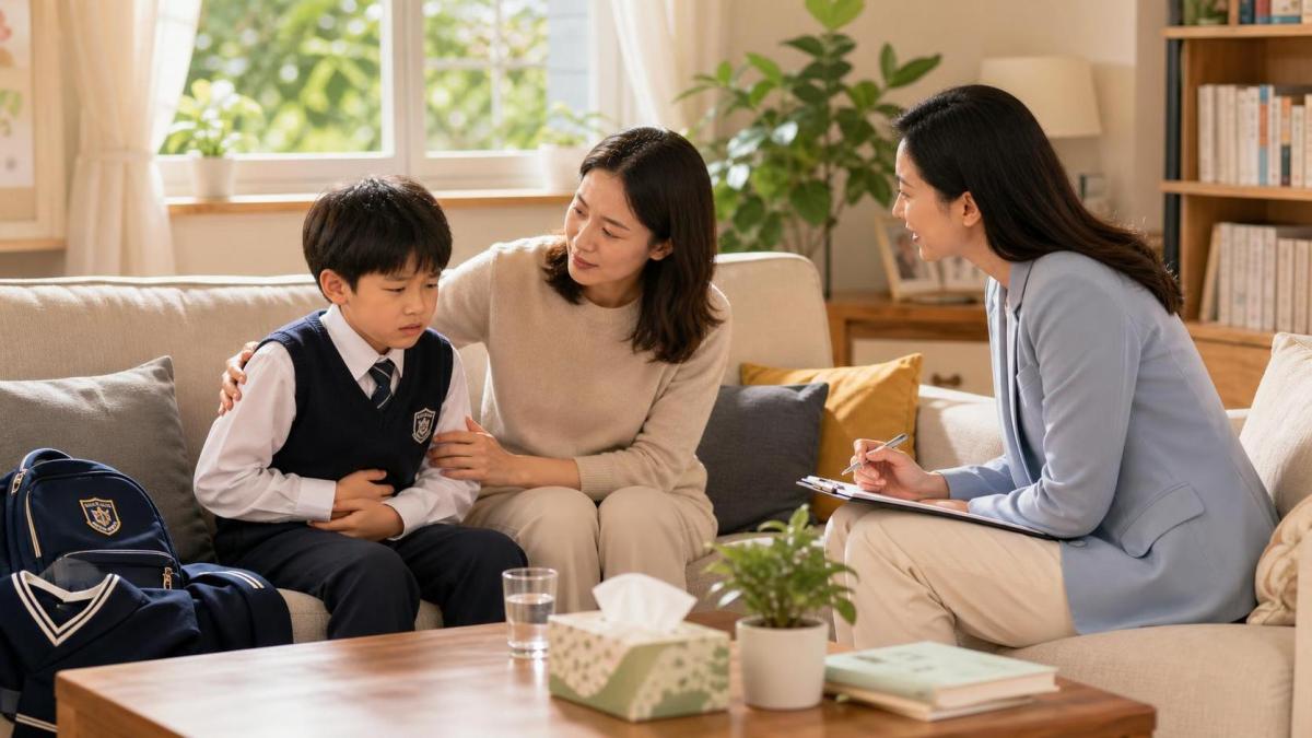 孩子怕上学反复肚子疼，家长该怎么办