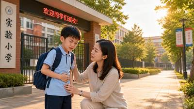 孩子一到学校就肚子疼，是怕上学吗