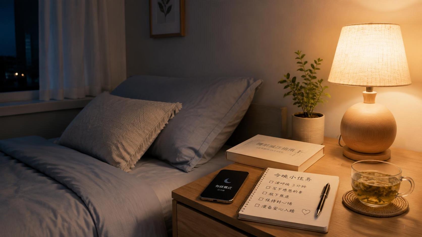 睡前焦虑导致失眠：建立可执行的晚间减压流程