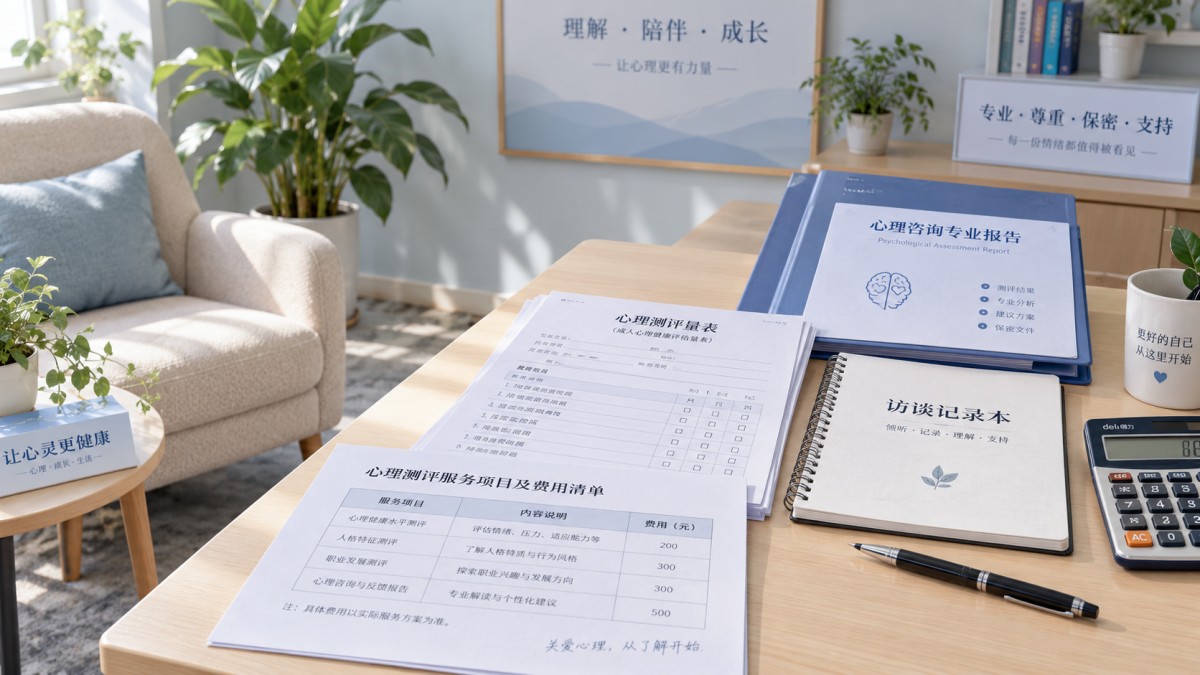 心理测评收费怎么看?量表、访谈与报告解读的费用差异 心理测评收费怎么看?量表、访谈与报告解读的费用差异