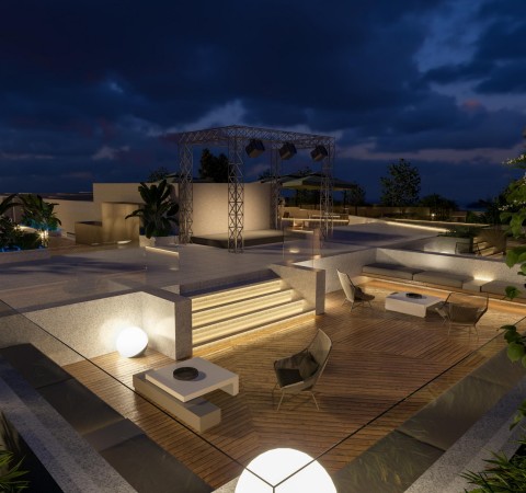 上海虹桥汇办公室屋顶花园效果