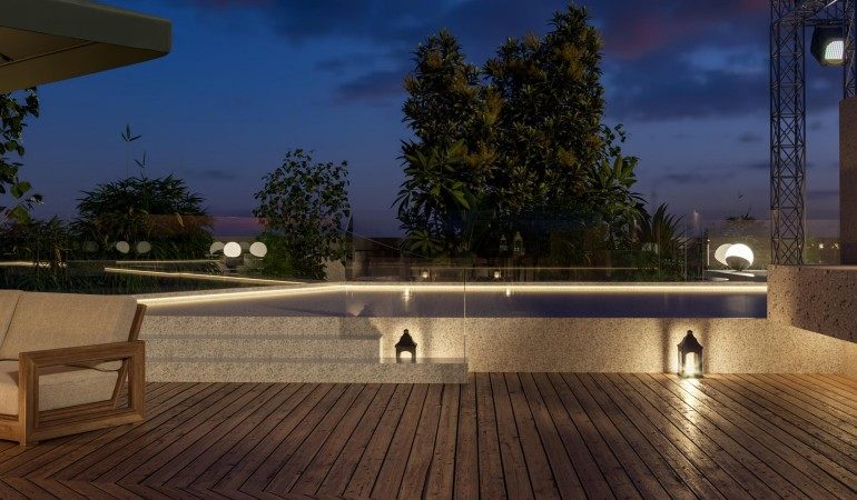 上海虹桥汇办公室屋顶花园效果