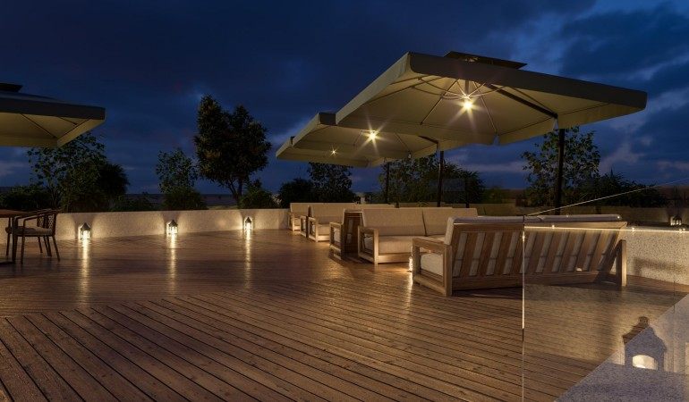 上海虹桥汇办公室屋顶花园效果