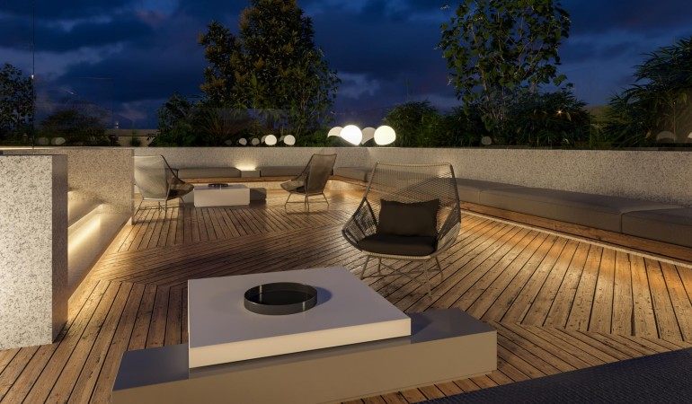 上海虹桥汇办公室屋顶花园效果