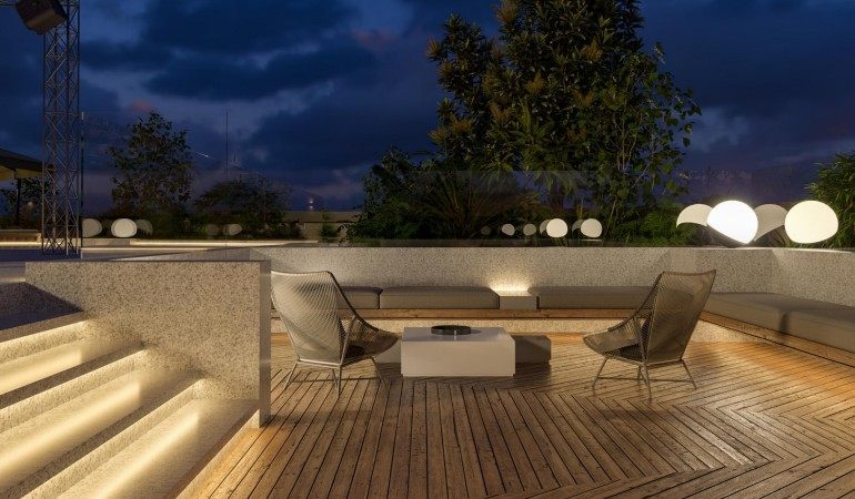 上海虹桥汇办公室屋顶花园效果